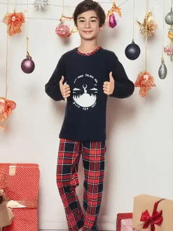 New Świąteczna dziecięca piżama z printem Piżamy