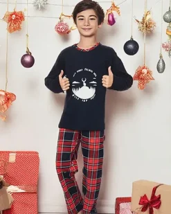 New Świąteczna dziecięca piżama z printem Piżamy