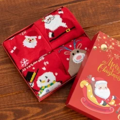 Clearance Świąteczne dziecięce skarpetki 4/pak Skarpetki