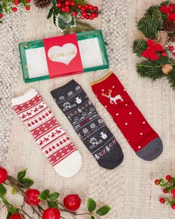 Best Świąteczne skarpetki w pudełku 3/pak Skarpetki