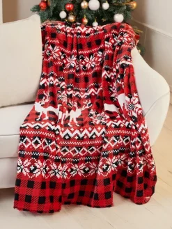 Hot Świąteczny koc narzutka 160x200 Koce