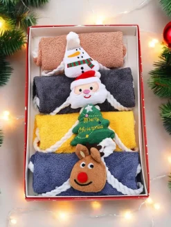 Świąteczny komplet ręczników Happy Xmas Akcesoria|Ręczniki