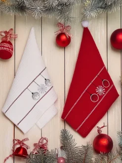 Sale Świąteczny komplet ręczników Happy New Year Akcesoria|Ręczniki