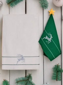 Hot Świąteczny komplet ręczników Happy New Year Akcesoria|Ręczniki