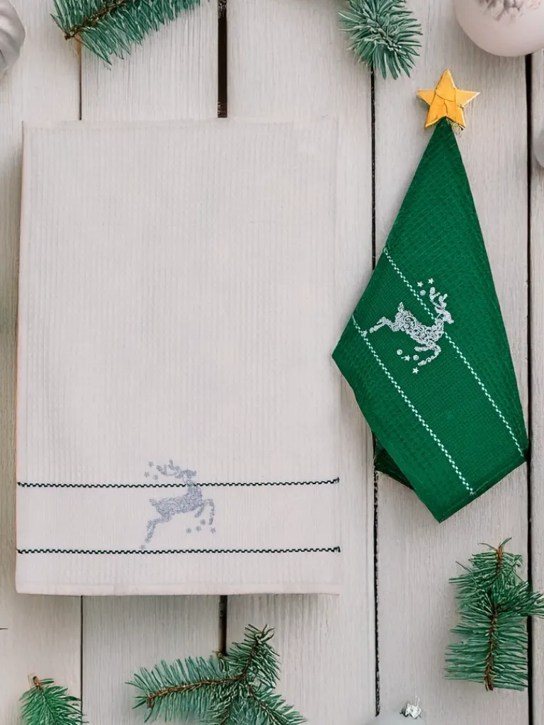 Hot Świąteczny komplet ręczników Happy New Year Akcesoria|Ręczniki