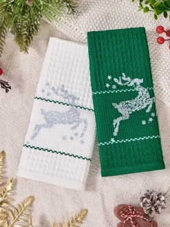 Hot Świąteczny komplet ręczników Happy New Year Akcesoria|Ręczniki