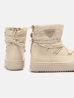 Online Wsuwane botki a'la śniegowce damskie w kolorze m Vevnose Śniegowce|Botki Z Delikatnym Ociepleniem