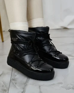 Online Wsuwane botki a'la śniegowce damskie w kolorze m Nevsone Śniegowce|Botki Bez Ocieplenia