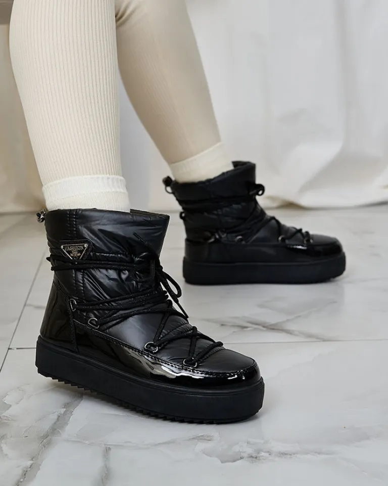 Online Wsuwane botki a'la śniegowce damskie w kolorze m Nevsone Śniegowce|Botki Bez Ocieplenia