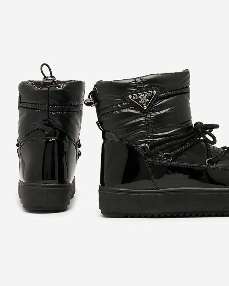 Online Wsuwane botki a'la śniegowce damskie w kolorze m Nevsone Śniegowce|Botki Bez Ocieplenia