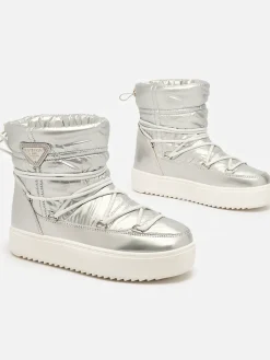 New Wsuwane botki a'la śniegowce damskie w kolorze m Vevnose Śniegowce|Botki Z Delikatnym Ociepleniem