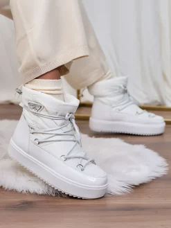 Online Wsuwane botki a'la śniegowce damskie w kolorze m Vevnose Śniegowce|Botki Z Delikatnym Ociepleniem