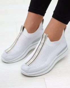 Discount Wsuwane buty sportowe damskie z napisami w kolorze m Cerppa Damskie Bieganie, Ćwiczenia I Trening