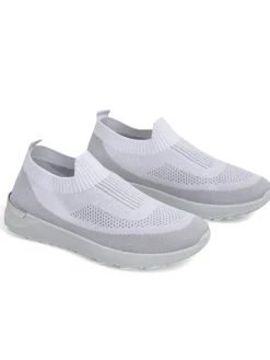 Outlet Wsuwane damskie materiałowe buty sportowe Terrifa Damskie Bieganie, Ćwiczenia I Trening