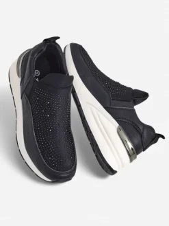 Sale Wsuwane damskie buty sportowe z cyrkoniami Elera Damskie Sneakersy