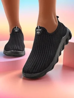 Wsuwane damskie materiałowe buty sportowe Erra Damskie Bieganie, Ćwiczenia I Trening