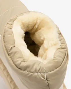 Clearance Wsuwane śniegowce damskie w jasnom kolorze Ireda Śniegowce|Botki Z Delikatnym Ociepleniem