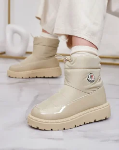 Clearance Wsuwane śniegowce damskie w jasnom kolorze Ireda Śniegowce|Botki Z Delikatnym Ociepleniem