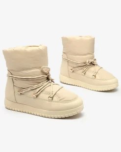 New Wsuwane śniegowce damskie w m kolorze Iredas Śniegowce|Botki Z Delikatnym Ociepleniem