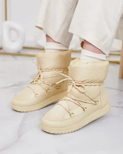 New Wsuwane śniegowce damskie w m kolorze Iredas Śniegowce|Botki Z Delikatnym Ociepleniem