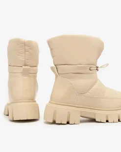 Clearance Wsuwane śniegowce damskie w m kolorze Sadella Śniegowce|Botki Z Grubym Ociepleniem