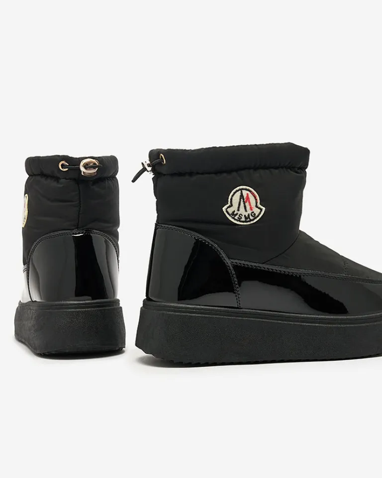 Sale Wsuwane śniegowce damskie w m kolorze Ademra Śniegowce|Botki Z Grubym Ociepleniem