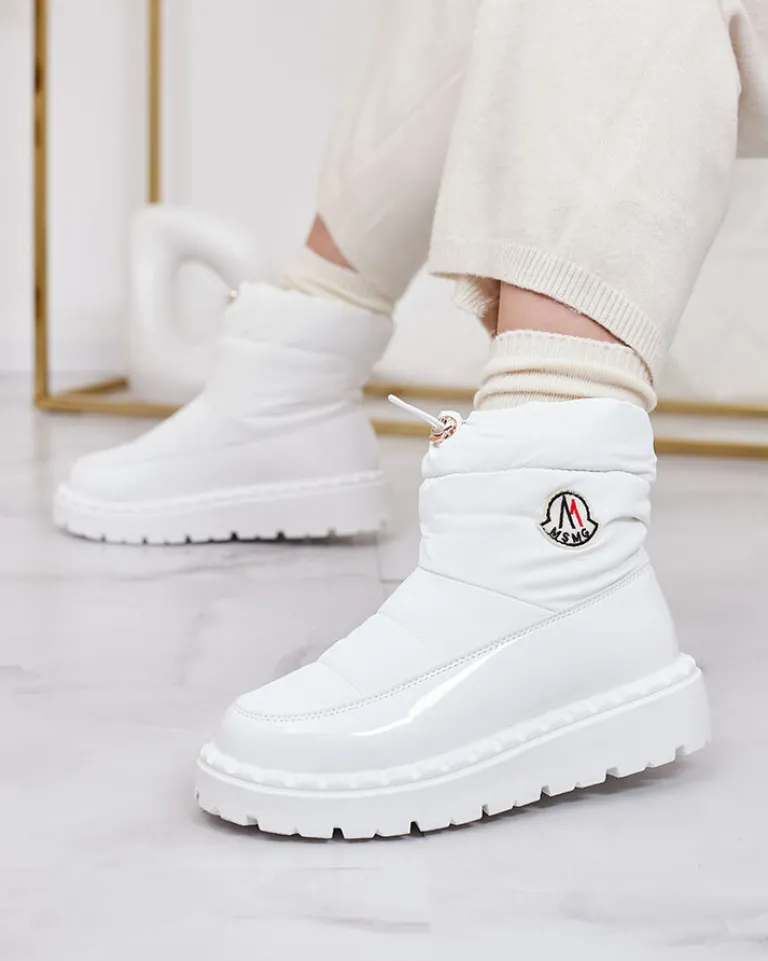 Discount Wsuwane śniegowce damskie w m kolorze Ireda Śniegowce|Botki Z Delikatnym Ociepleniem