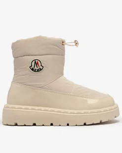 Outlet Wsuwane śniegowce damskie w kremowym kolorze Ireda Śniegowce|Botki Z Delikatnym Ociepleniem