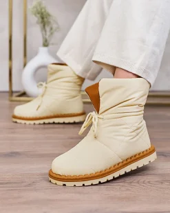 Discount Wsuwane śniegowce damskie w kolorze m Nevonsis Śniegowce|Botki Z Delikatnym Ociepleniem