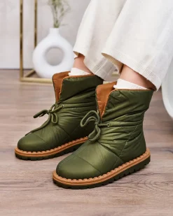 Outlet Wsuwane śniegowce damskie w kolorze m Nevonsis Śniegowce|Botki Z Delikatnym Ociepleniem