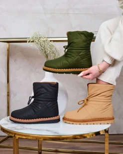 Outlet Wsuwane śniegowce damskie w kolorze m Nevonsis Śniegowce|Botki Z Delikatnym Ociepleniem