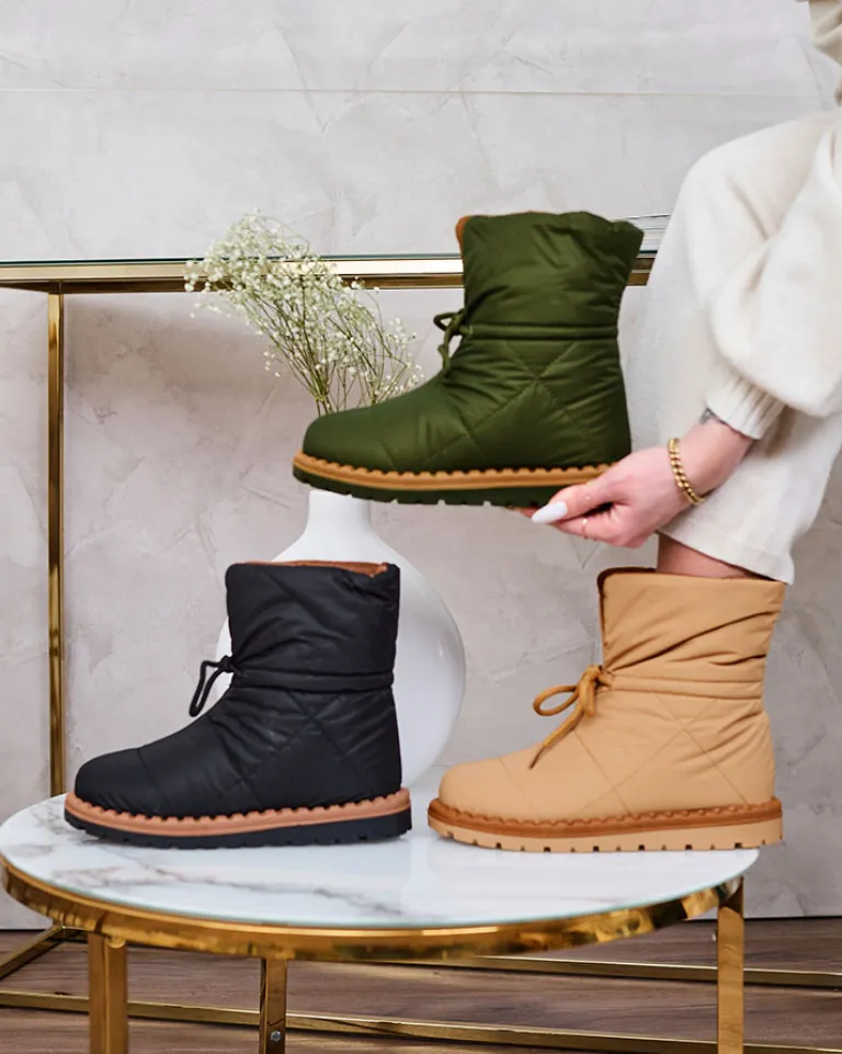 Outlet Wsuwane śniegowce damskie w kolorze m Nevonsis Śniegowce|Botki Z Delikatnym Ociepleniem