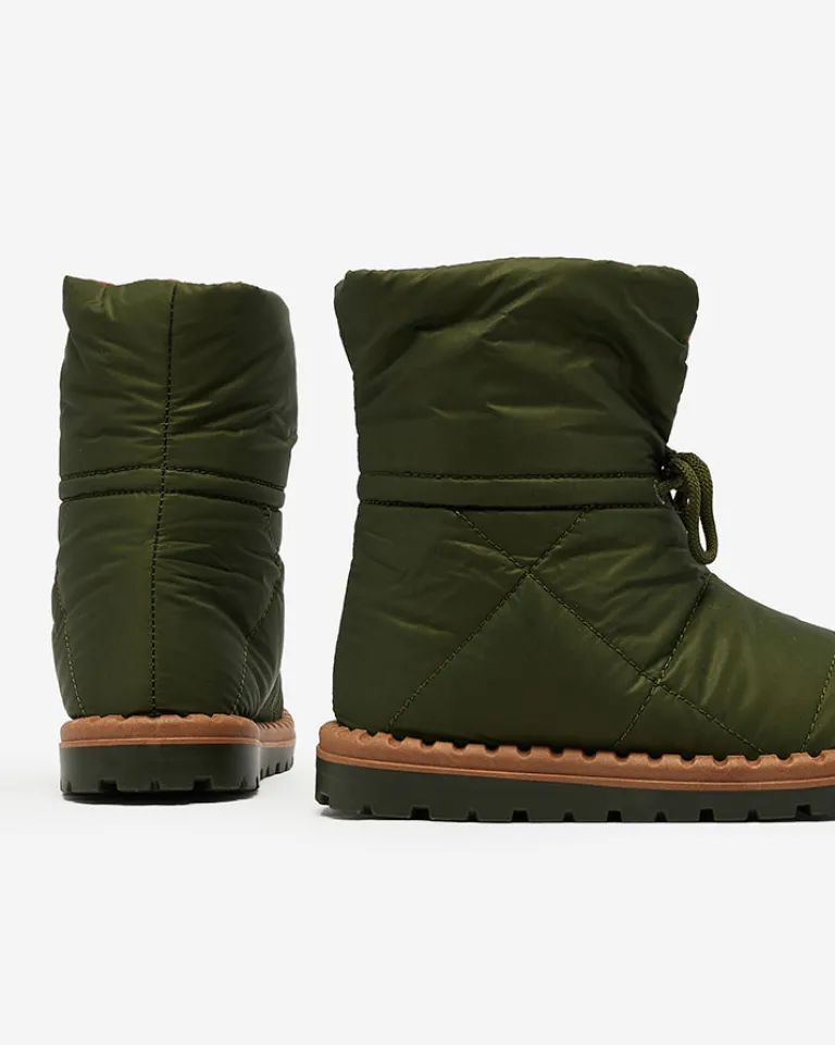 Outlet Wsuwane śniegowce damskie w kolorze m Nevonsis Śniegowce|Botki Z Delikatnym Ociepleniem