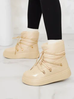 Discount Wsuwane śniegowce damskie w m kolorze Dabenda Śniegowce|Botki Z Grubym Ociepleniem