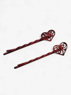 Best Wsuwki do włosów z serduszkami Damskie Akcesoria Do Włosów