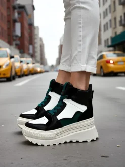 New Wysokie damskie buty sportowe Geeky Damskie Sneakersy