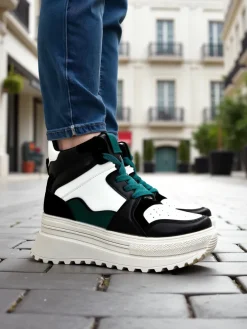 New Wysokie damskie buty sportowe Geeky Damskie Sneakersy