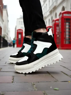 New Wysokie damskie buty sportowe Geeky Damskie Sneakersy