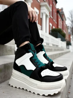 New Wysokie damskie buty sportowe Geeky Damskie Sneakersy