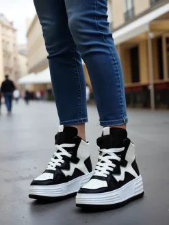 New Wysokie damskie buty sportowe Quiedy Damskie Sneakersy