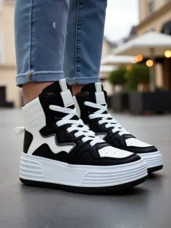 New Wysokie damskie buty sportowe Quiedy Damskie Sneakersy