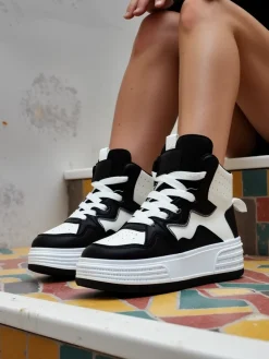 New Wysokie damskie buty sportowe Quiedy Damskie Sneakersy