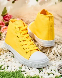 Discount Wysokie trampki damskie Hirria Trampki