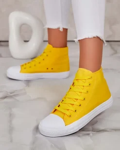 Discount Wysokie trampki damskie Hirria Trampki