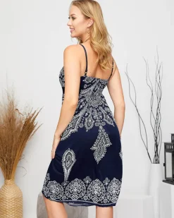 Best Wzorzysta damska krótka sukienka w kolorze m Sukienki Letnie|Sukienki Krótkie