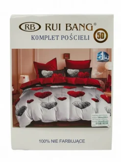 Clearance Wzorzysta pościel 180x200 komplet 3 CZĘŚCI 180 X 200 Cm