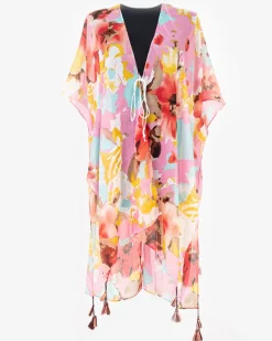 Wzorzyste pareo damskie w kolorze m Narzutka Plażowa