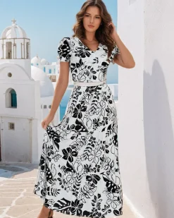 Sale Wzorzysty damski komplet Damskie Komplety Damskie