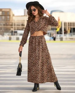 Hot Wzorzysty damski komplet Damskie Komplety Damskie