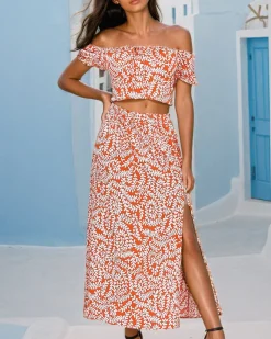 Best Wzorzysty damski komplet Damskie Komplety Damskie